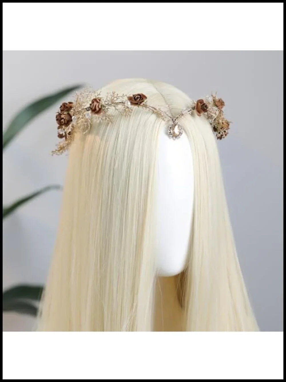 Fairy Flower Crown Woodland Elf Headpiece Cosplay Renaissance Faire Accessory